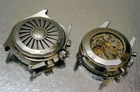 breitling transparent case back